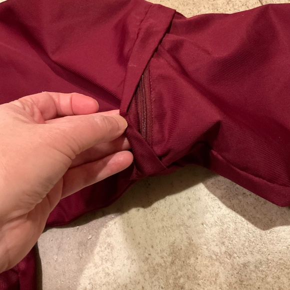 PGA Tour Mens Sz L Golf Pullover Maroon Long Sleeve V-Neck Zip Off Sleeve - Picture 6 of 13